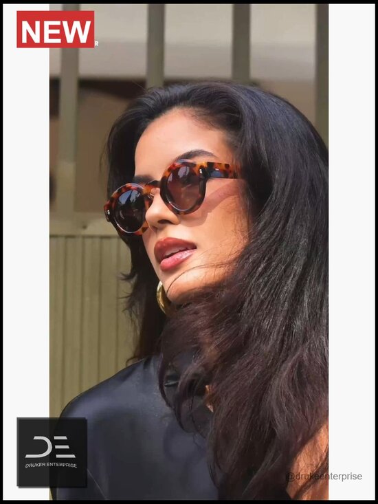 Vintage Round Polarized Sunglasses for Women Men Retro Circle Shades main image 7